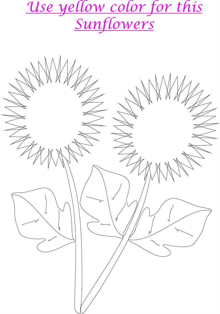 Beautiful Flowers coloring page printable for kids