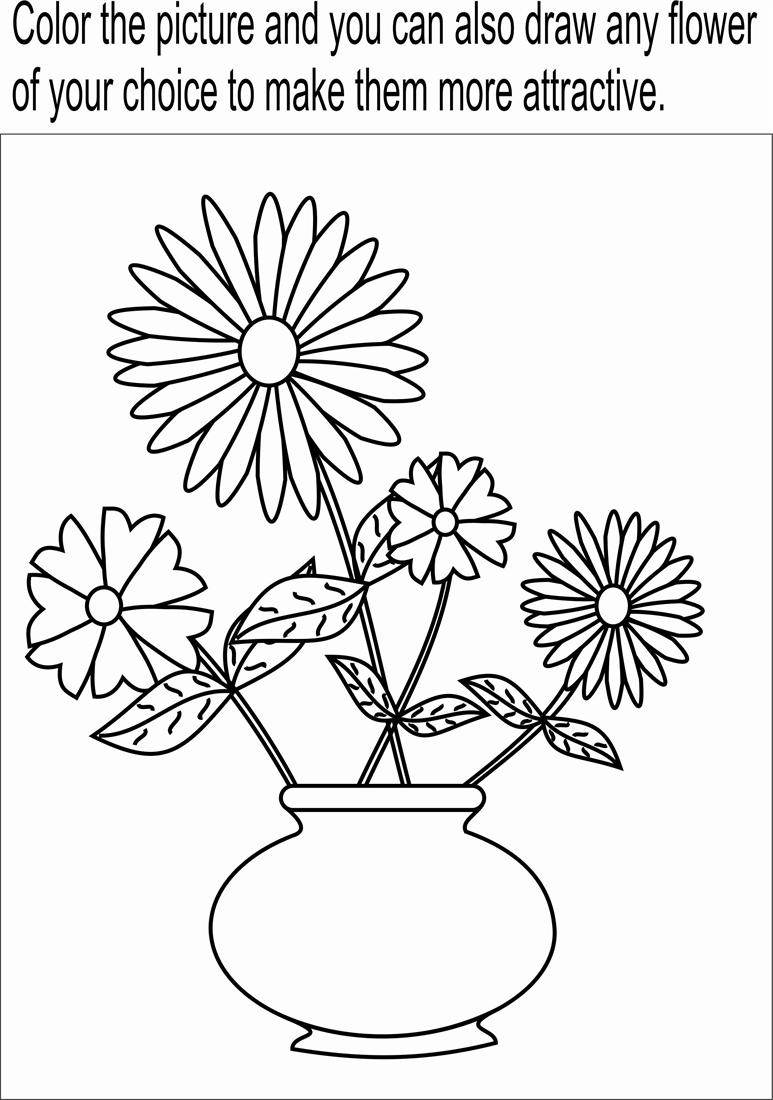 Pictures+of+Beautiful+Flower+Pots Flower pot coloring page printable for kids: Beautiful Flower and ...