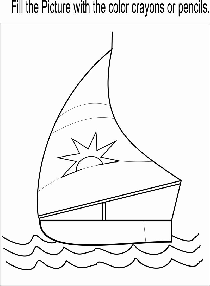sailboat coloring pages crafts - photo #17
