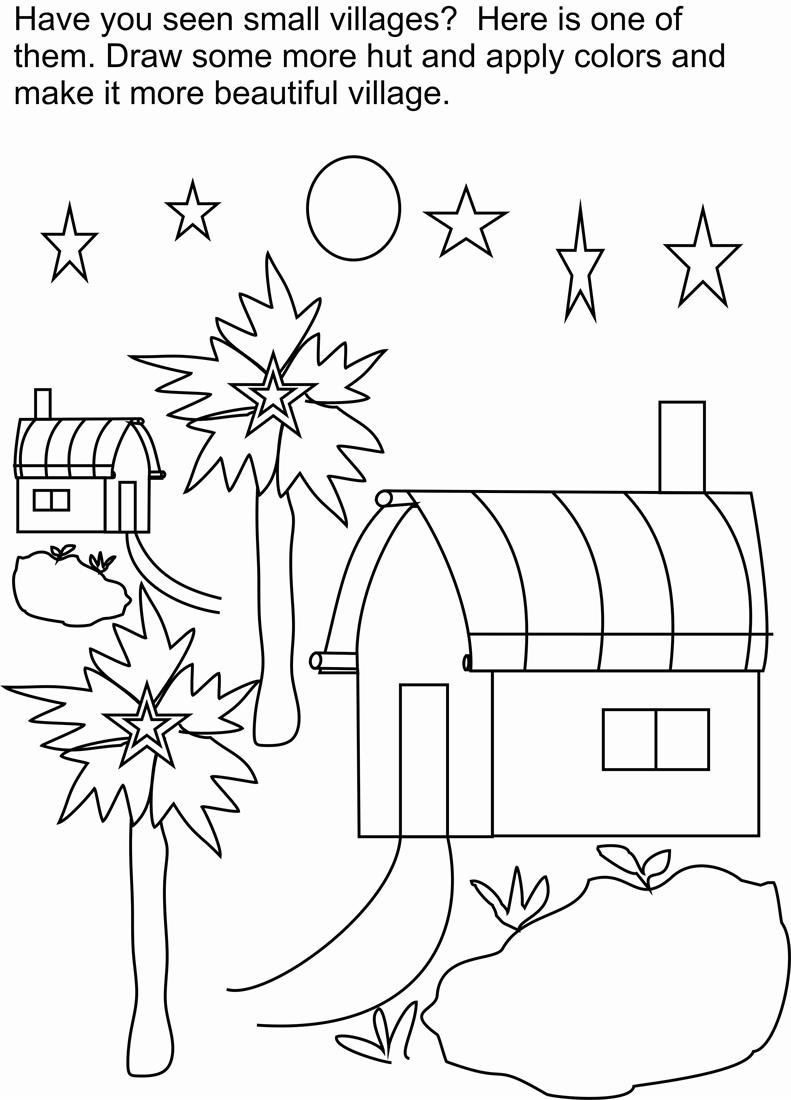 kids coloring pages scenery hill - photo #26