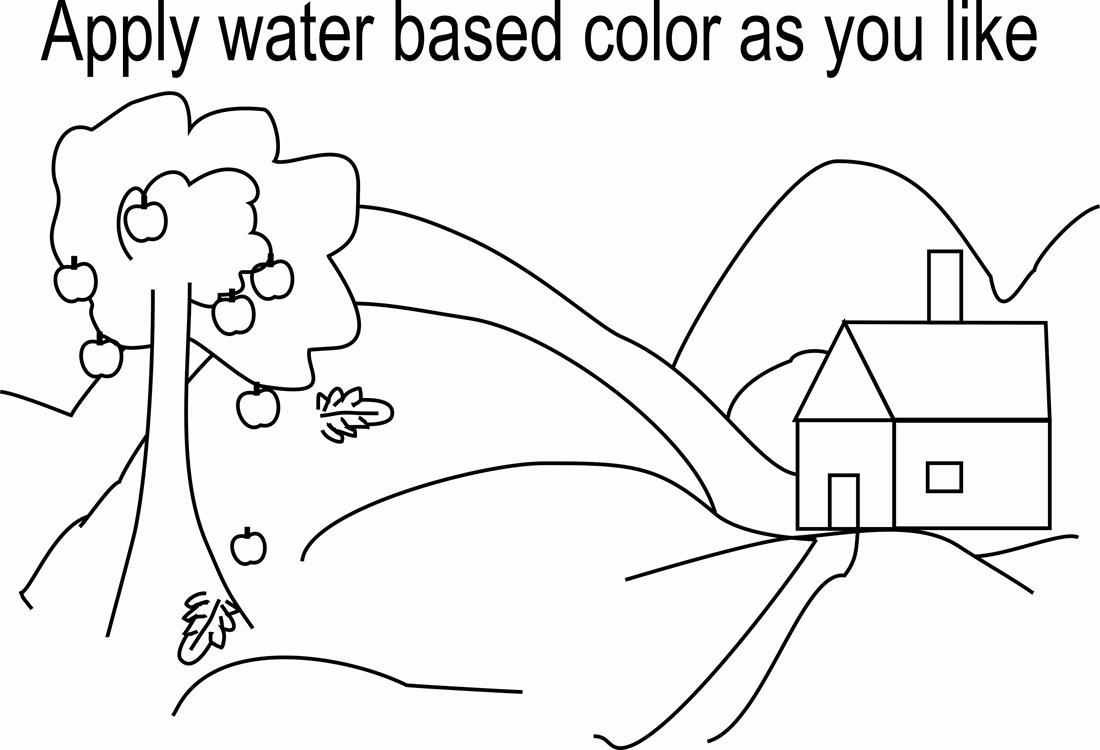 natural scenery Colouring Pages