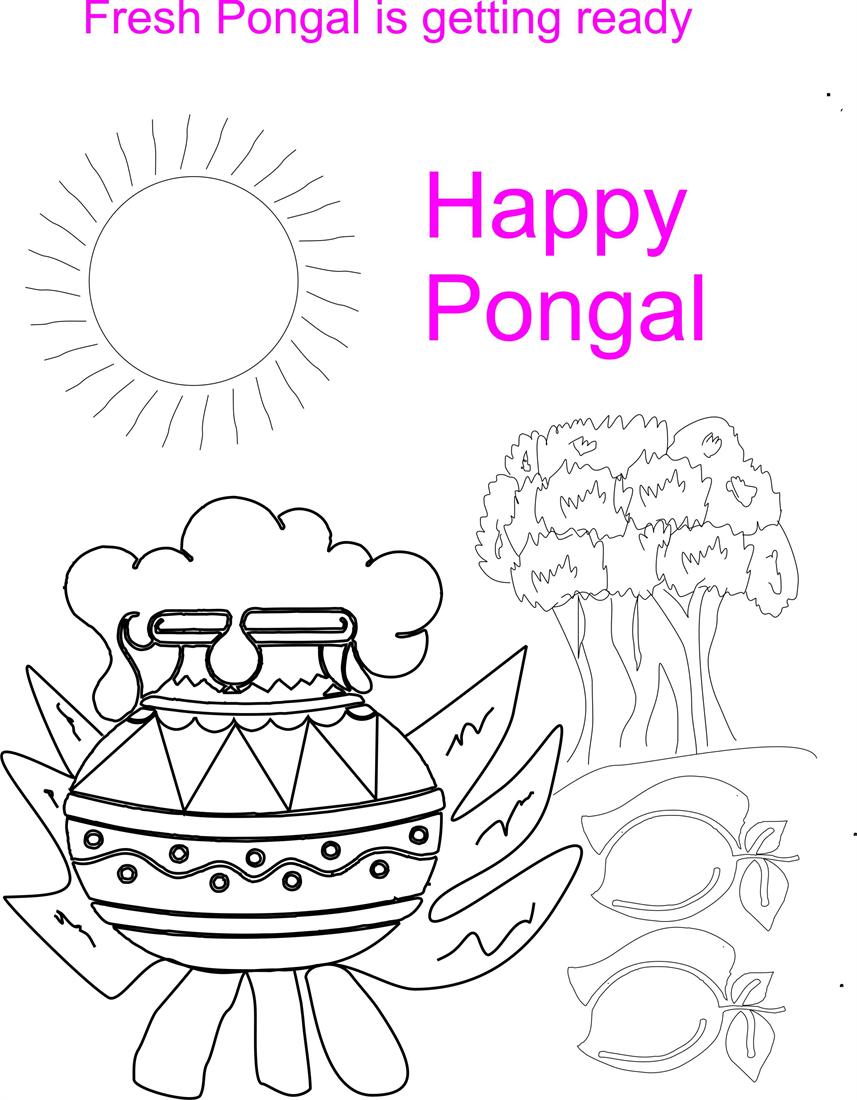 pongal coloring pages pongal pot coloring printable page for kids pongal coloring pages pongal pot coloring printable page for kids