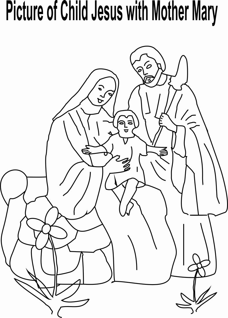 2884 Picture of Child Jesus with Mothe