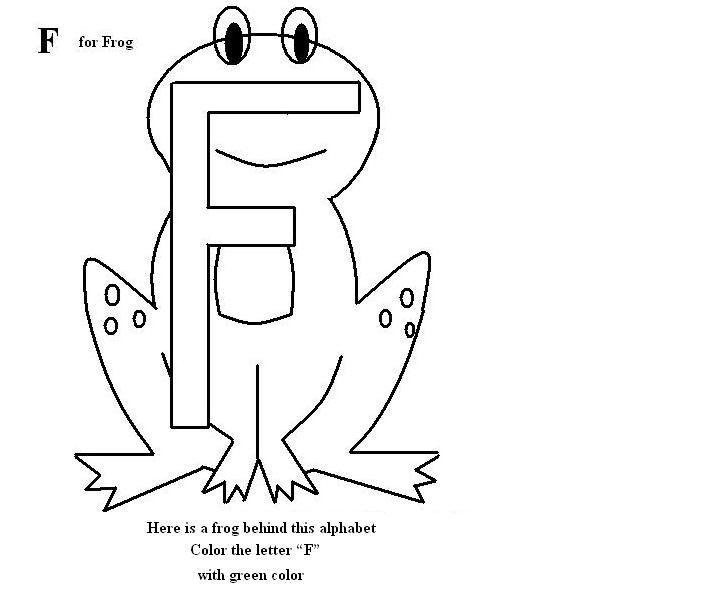 f coloring pages for preschool - photo #23