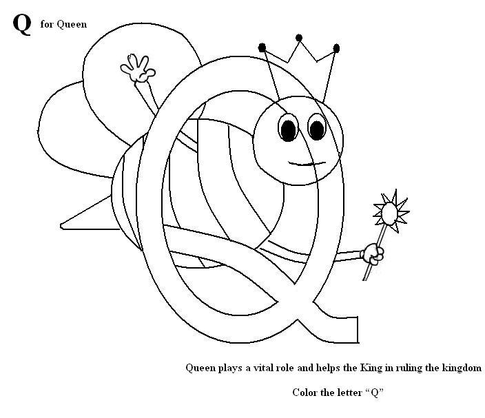 q coloring pages for preschool - photo #29