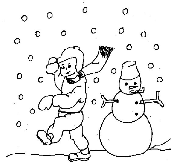 winter clip art to color - photo #48