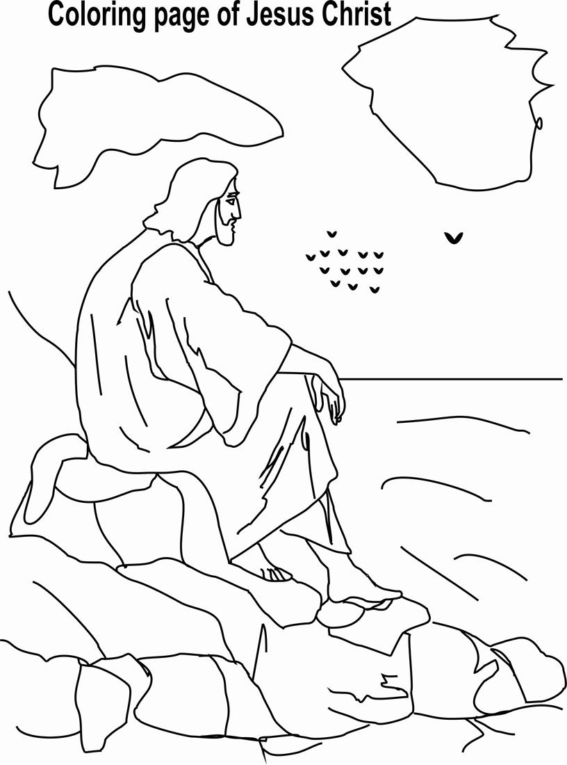 2907 1465 Coloring Page of Jesus Christ