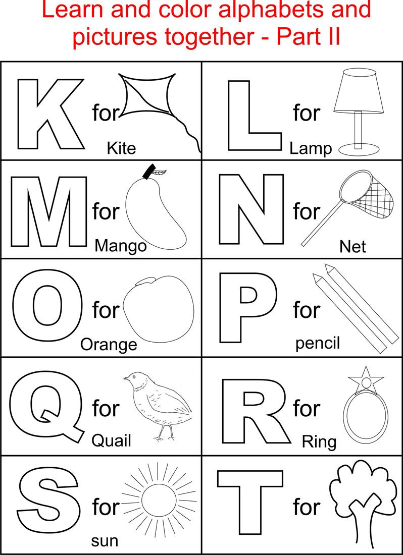 abc coloring pages for toddlers - photo #29