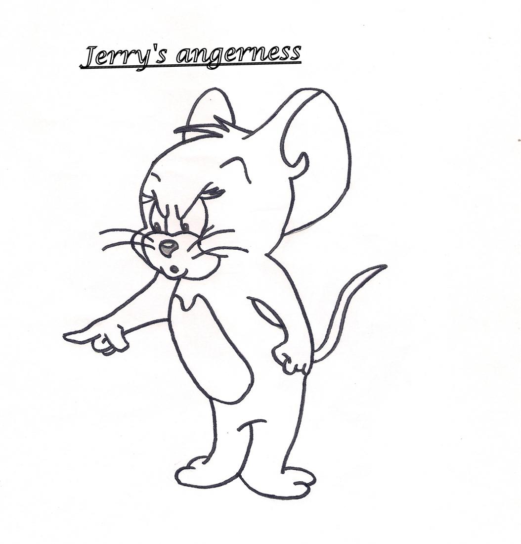 Angry Jerry Coloring Printable Page For Tom And