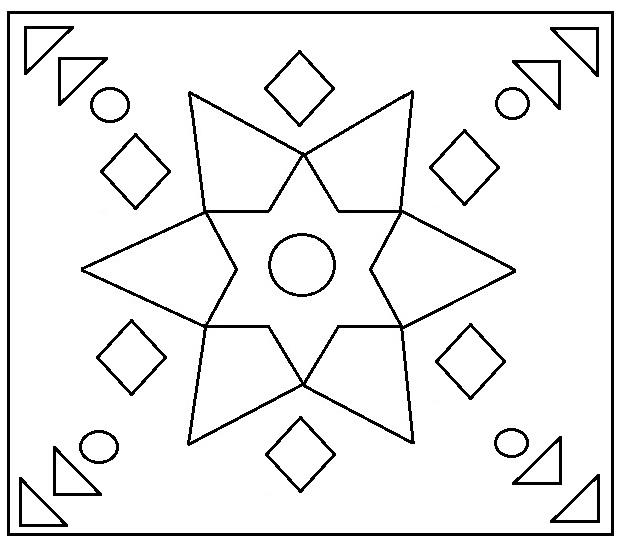 rangoli coloring printable page 17 for kids