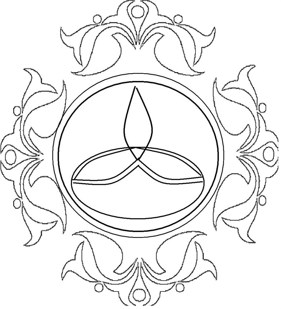 rangoli design coloring printable page for kids 6