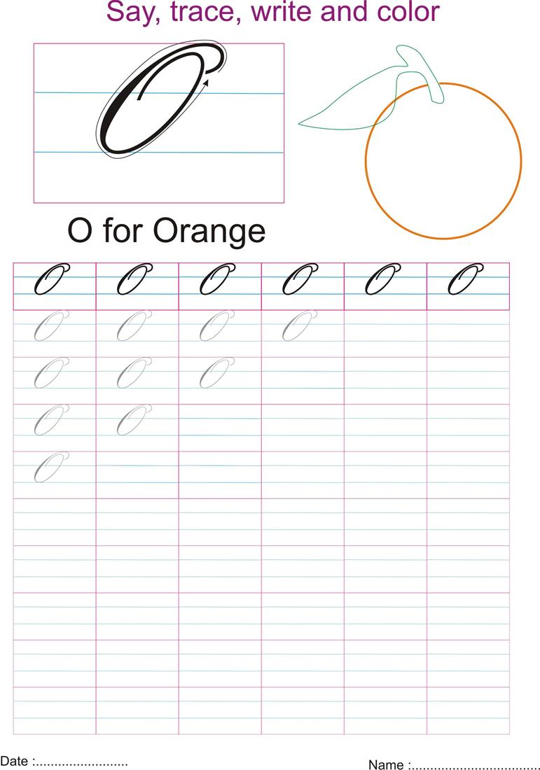 Worksheet Cursive O cursive captial letter o worksheet