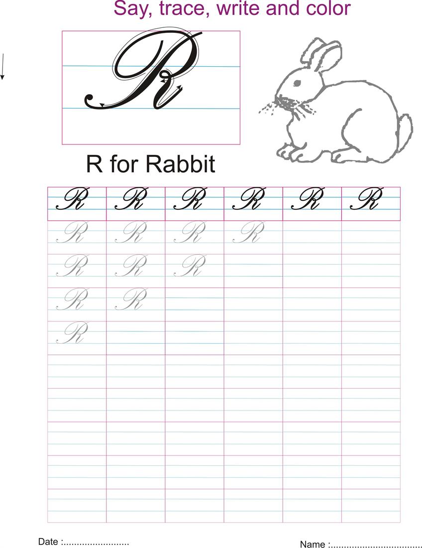 Letter R Worksheets