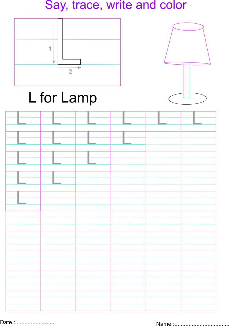 worksheet Letter L Worksheets english capital letter l worksheet