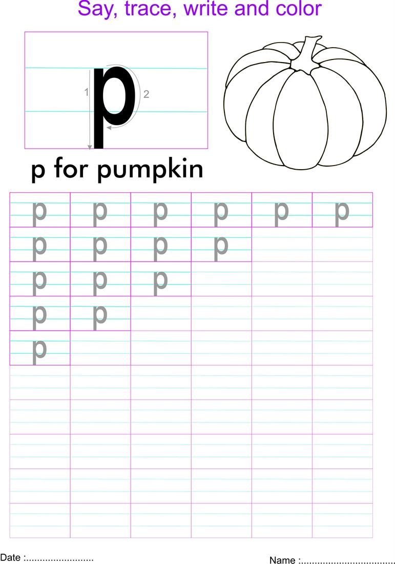 worksheet Letter P Worksheets english small letter p worksheet
