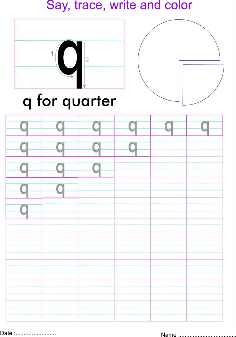 worksheet Letter Q Worksheet english small letter q worksheet