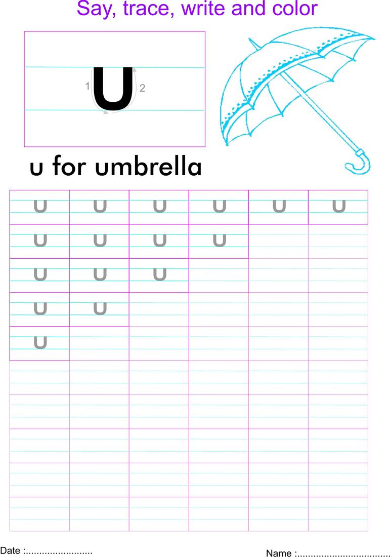 worksheet Letter U Worksheet english small letter u worksheet