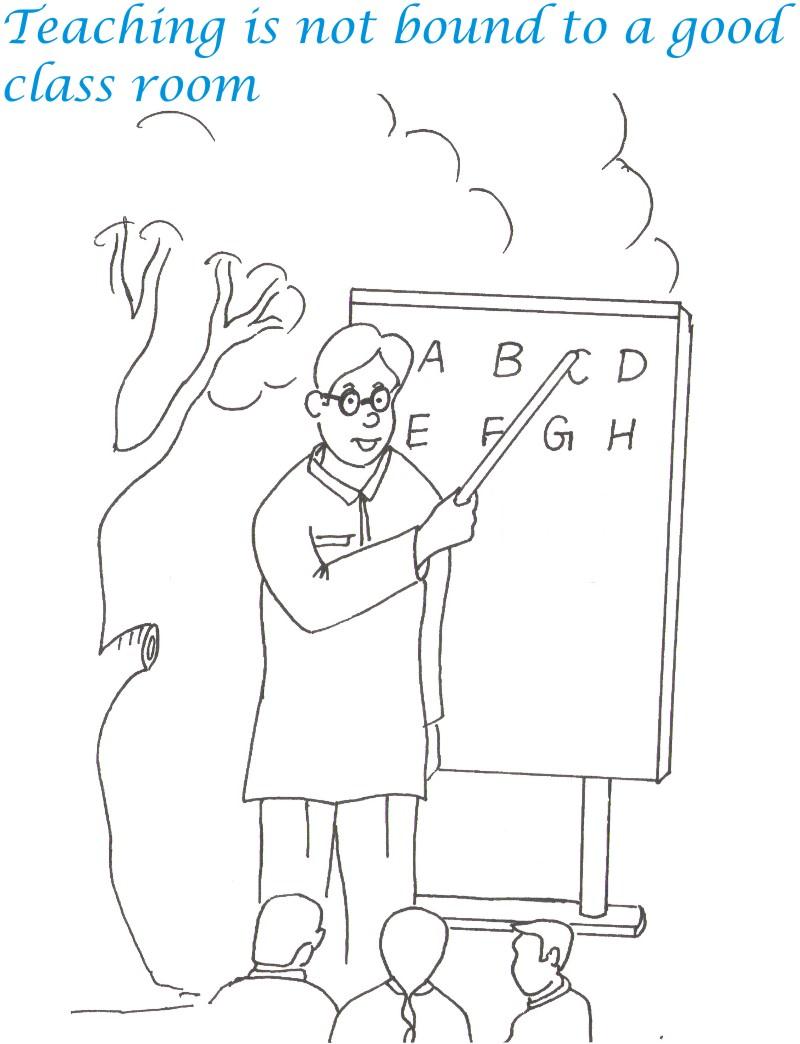 Teacher s Day Printable Coloring Page For Kids 7