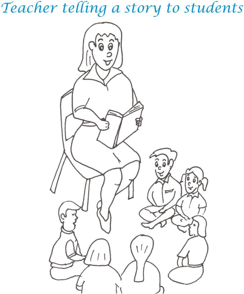 Teacher s Day Printable Coloring Page For Kids 10