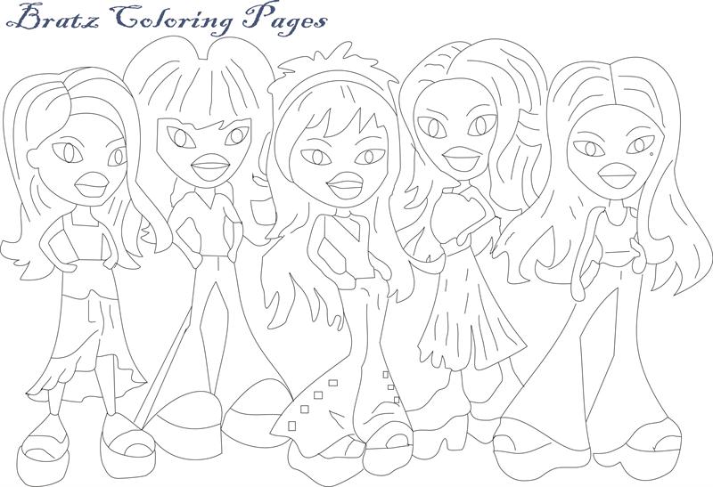i need bratz coloring pages to color - photo #40