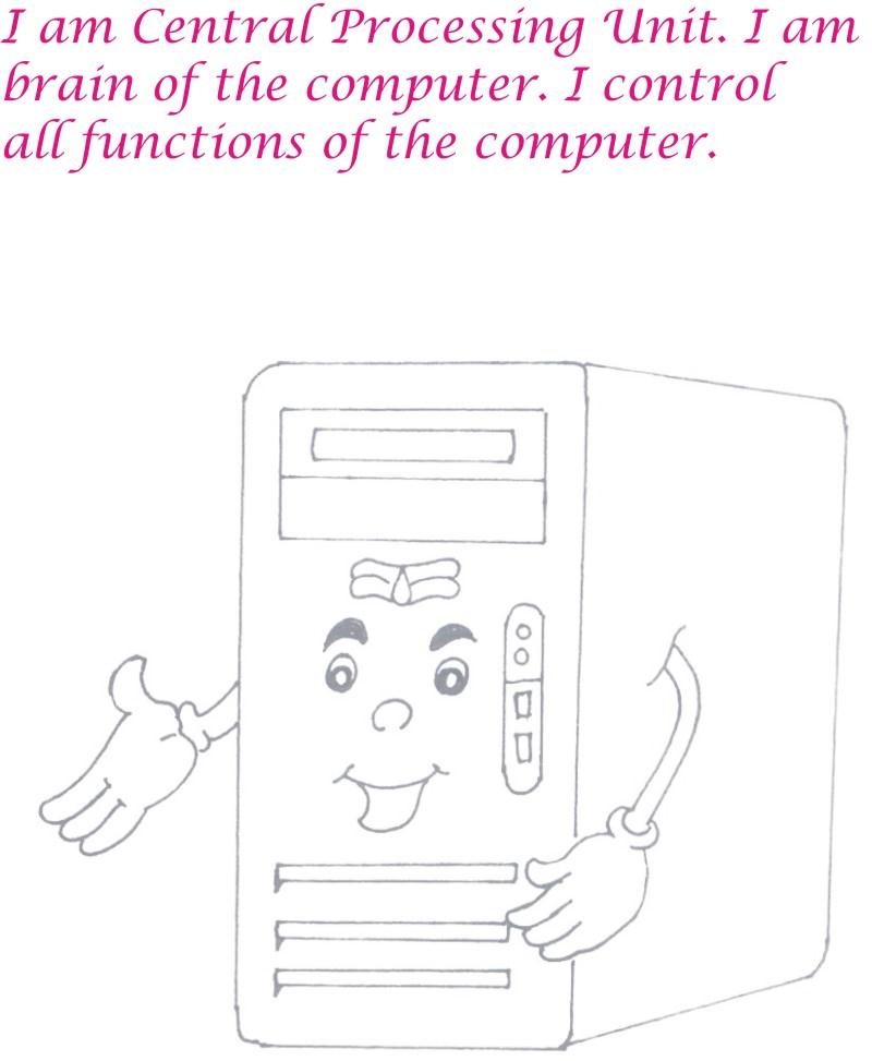 CPU Coloring Page CPU Coloring Page