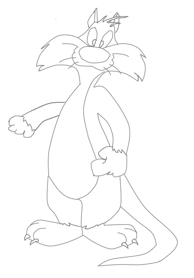 selvester coloring pages - photo #9