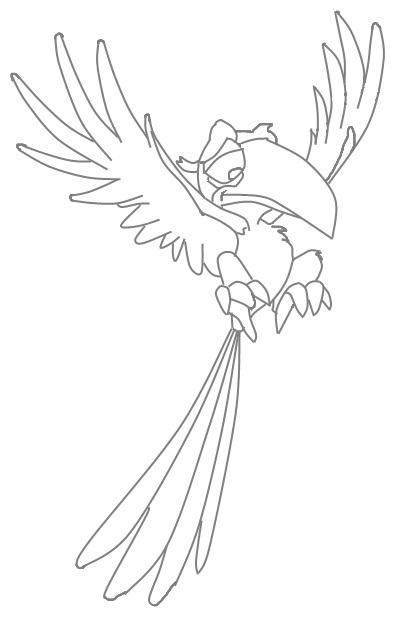 zazu lion king coloring pages - photo #5