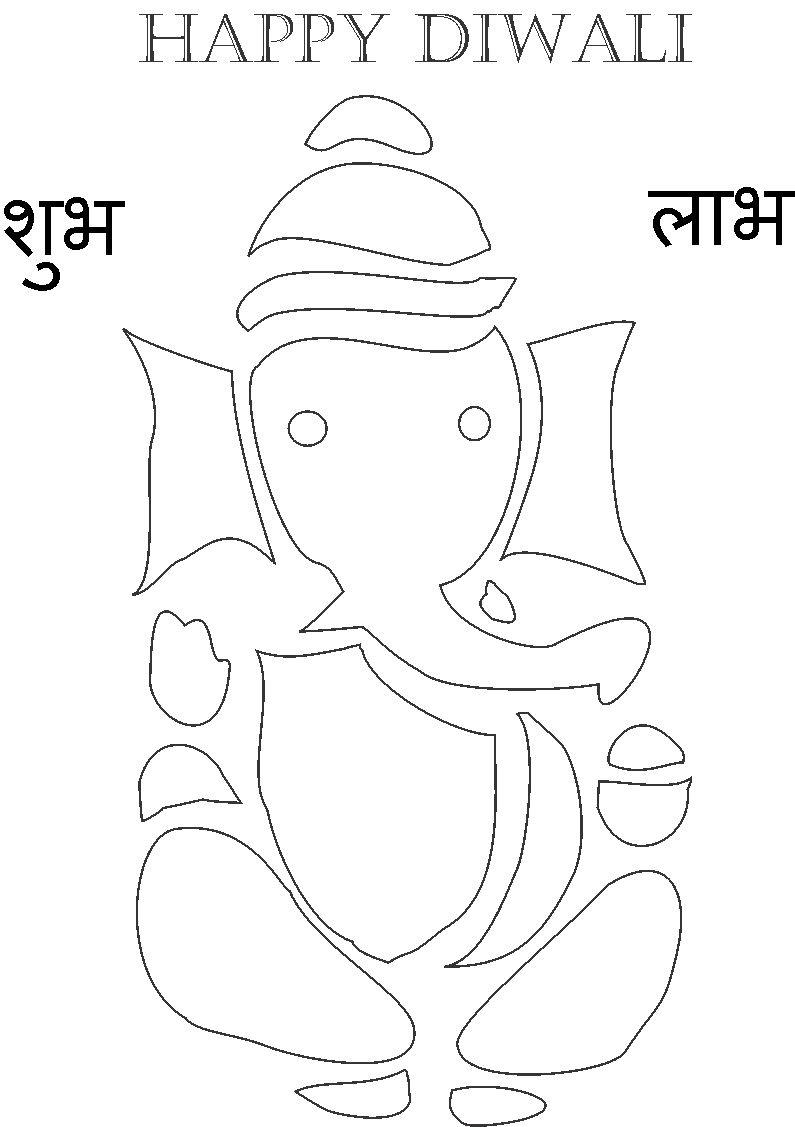 ganesh coloring pages for kids - photo #44
