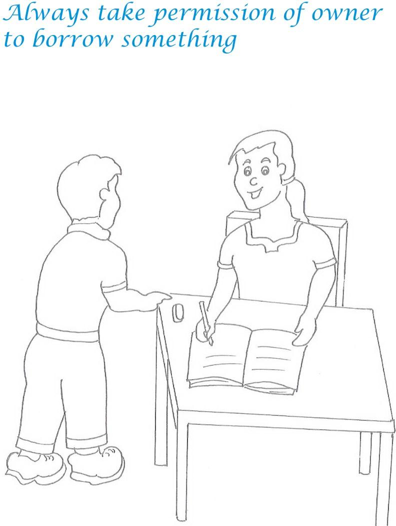 Etiquette for kids in home coloring page 2 3128 1017 etiquette manners home 2