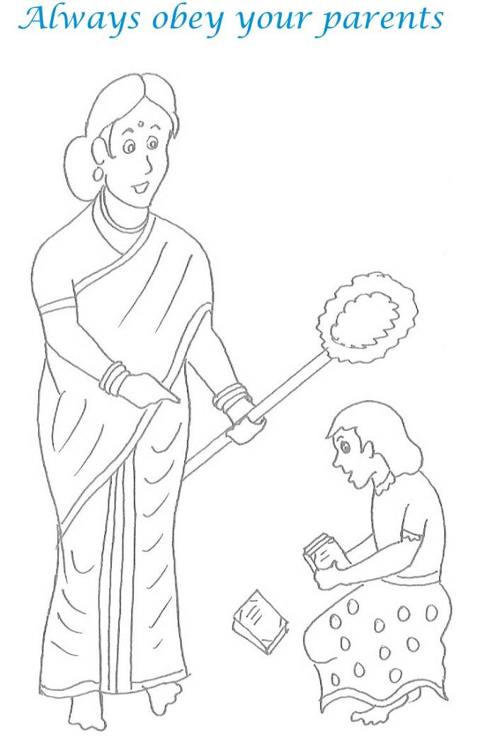 kids table manners coloring pages - photo #11