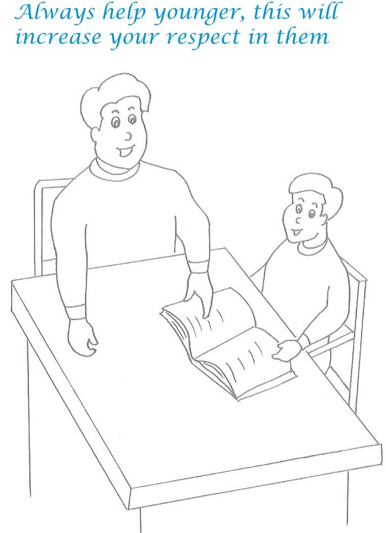 manners coloring pages - photo #29