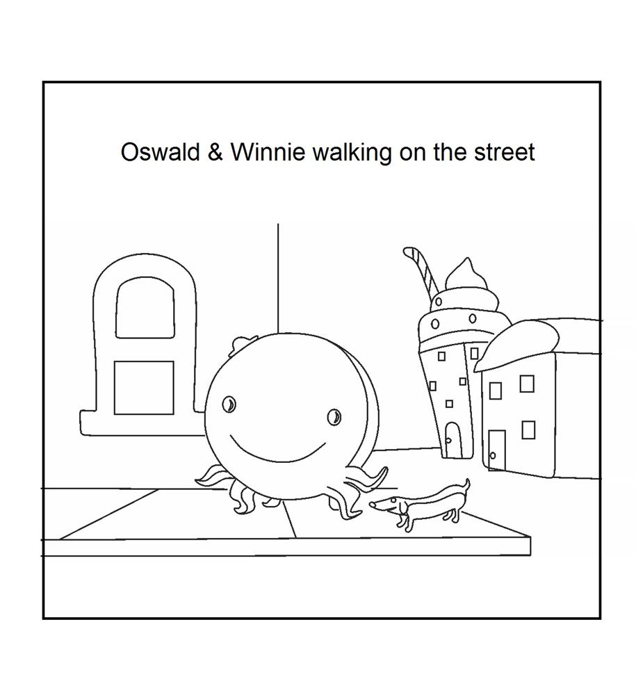 mickey and oswald coloring pages - photo #34