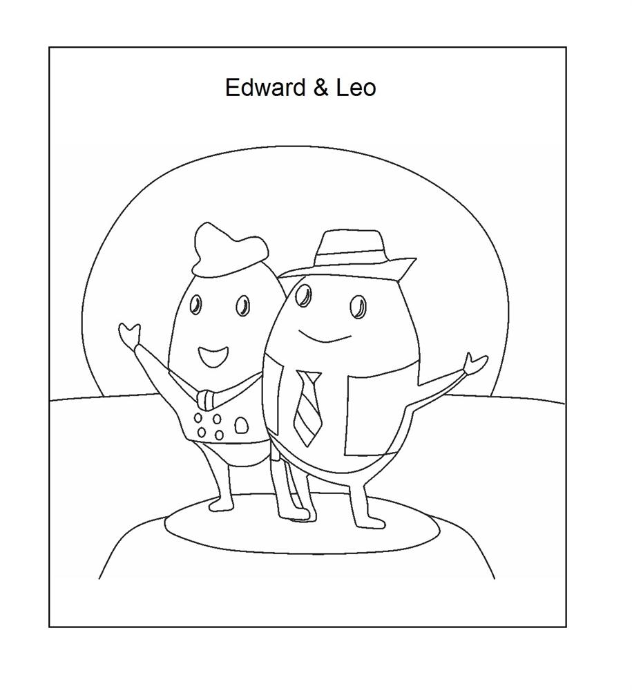 Edward and Leo coloring page printable