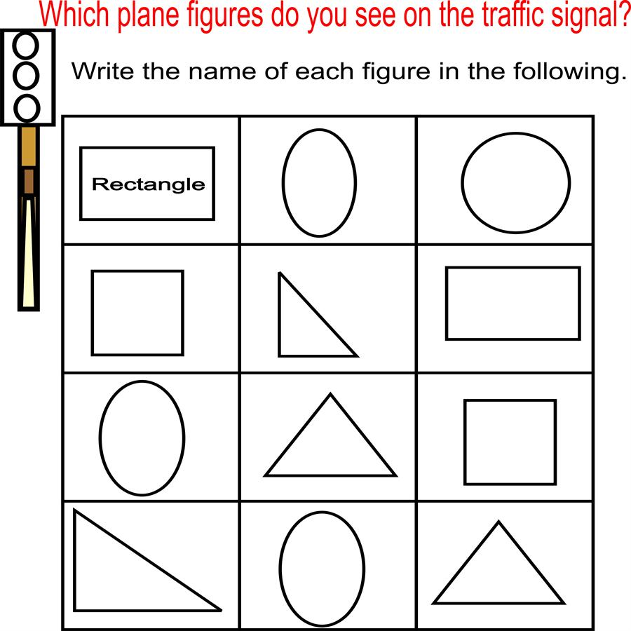 Printables Plane Shapes Worksheets plane figures worksheets vintagegrn solid 3d shapes worksheets