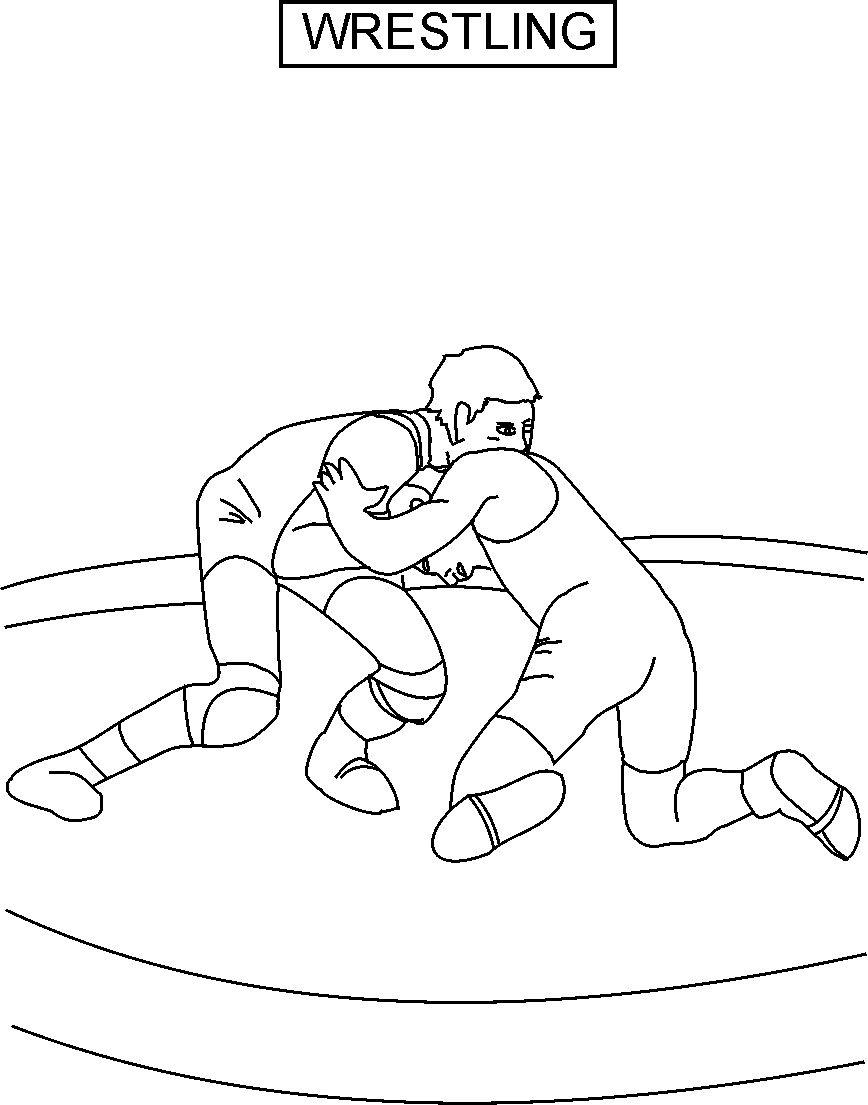 Wrestling Coloring Pages Kidsuki