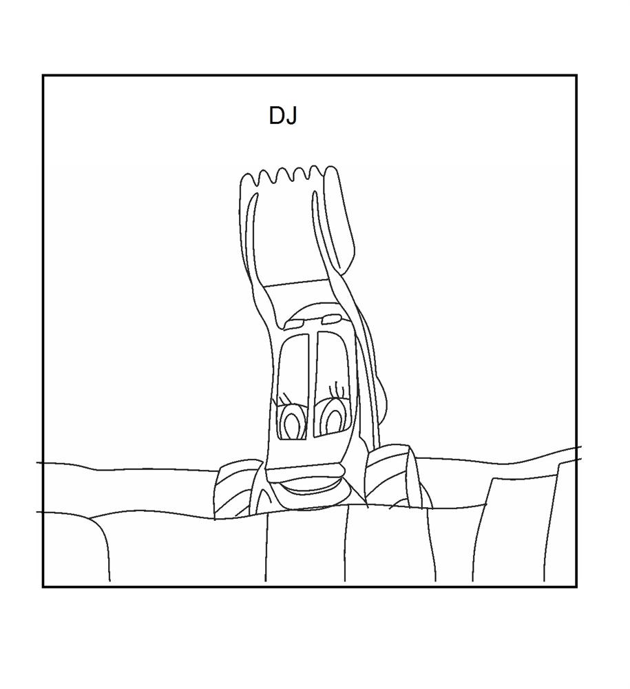 Bulldozer coloring printable page for kids
