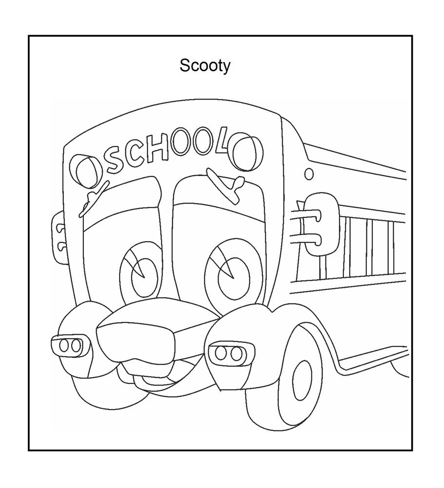 Scooty coloring printable page for kids