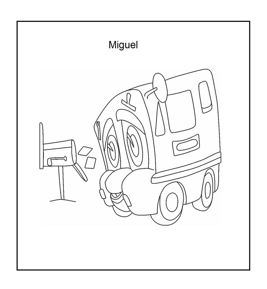 Mail box coloring printable page for kids