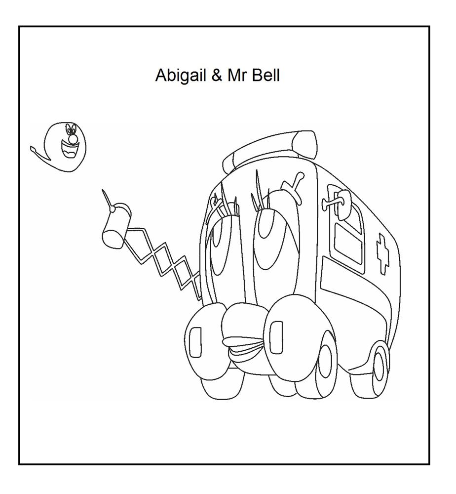 Cartoon coloring printable page for kids
