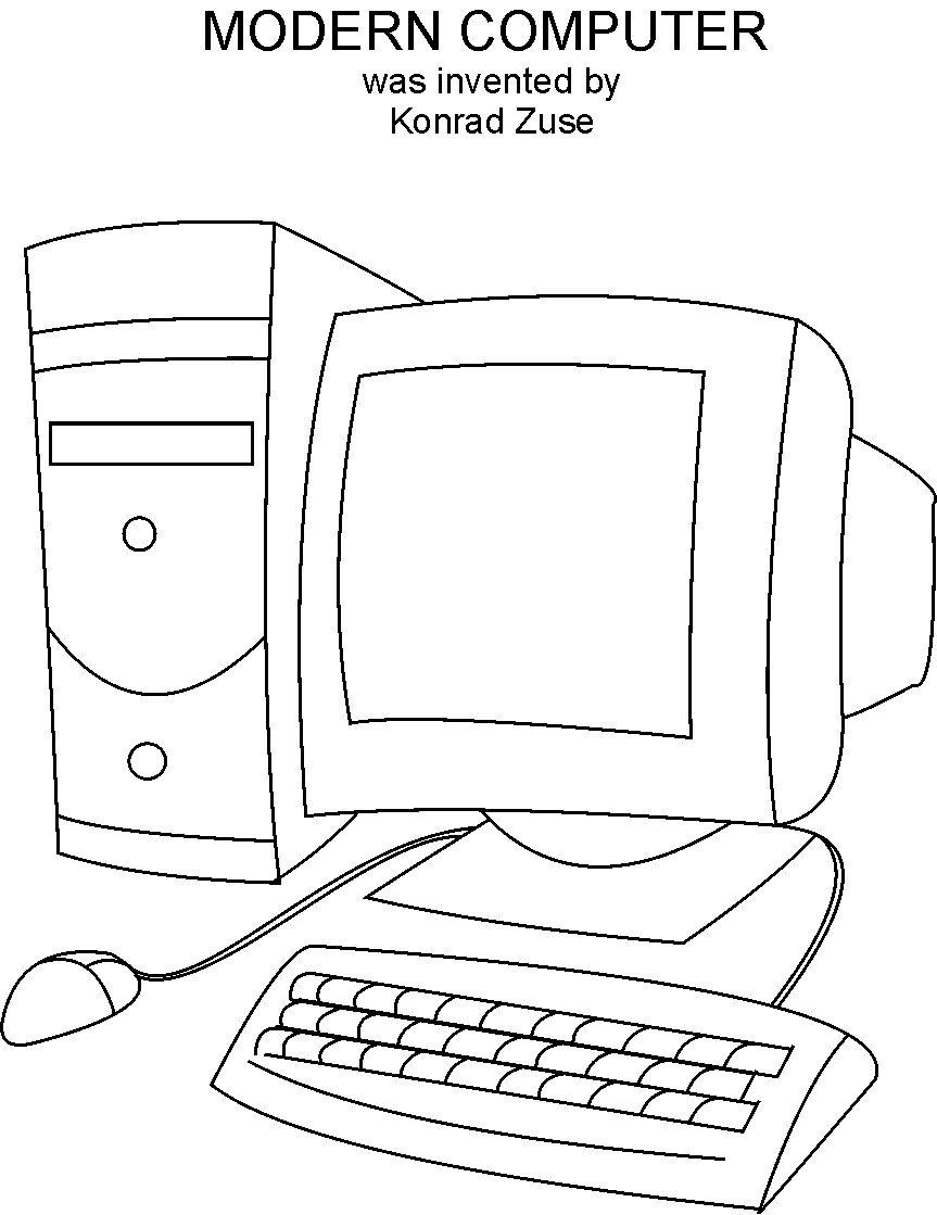 Computer Coloring Pages