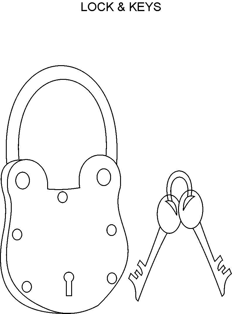 padlock coloring pages - photo #2