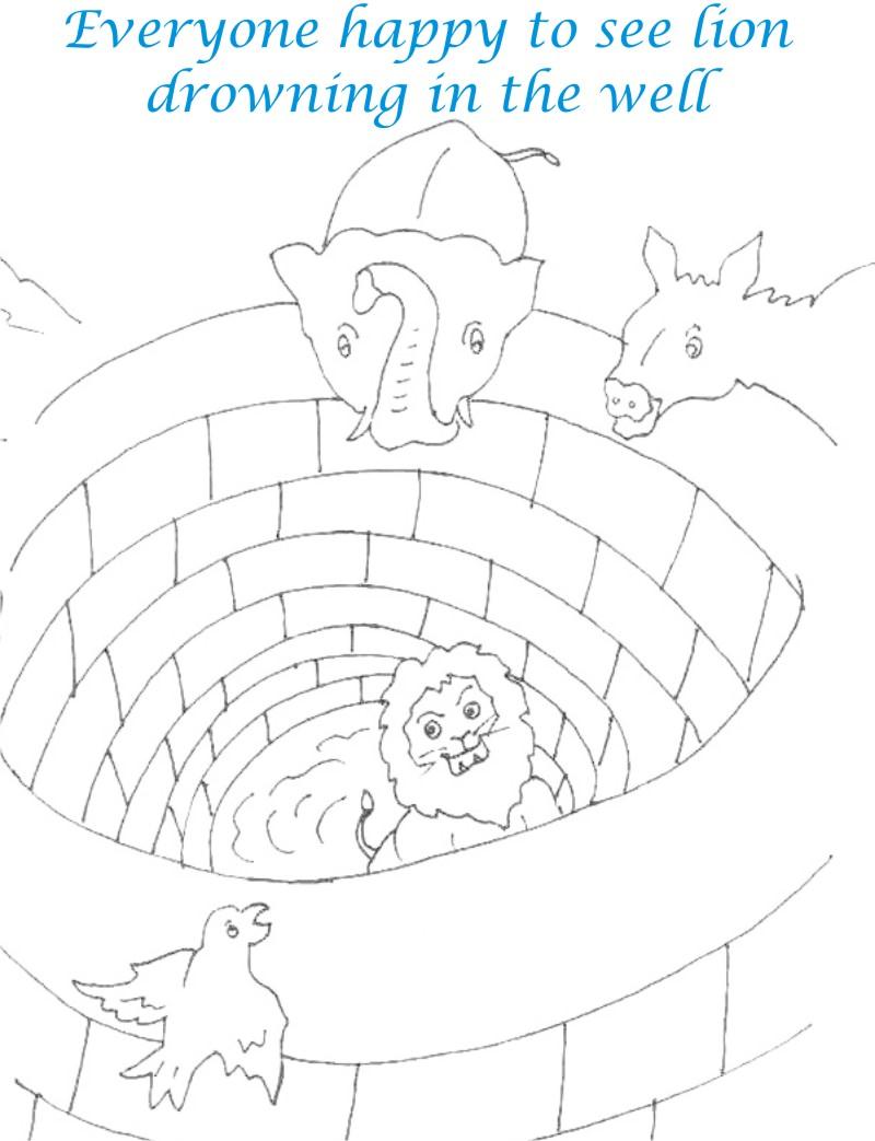 wishing well coloring pages - photo #9