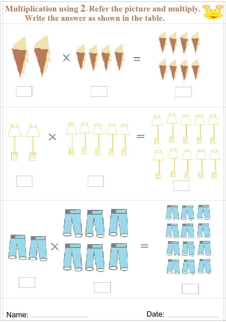 Worksheets Learning Multiplication Worksheets maths worksheet for learning multiplication 5