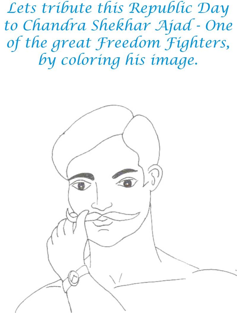 Chandra Shekhar Ajad Coloring page for kids