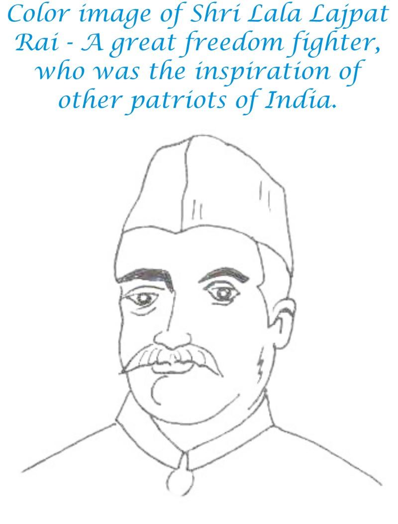 Lala Lajpat Rai coloring page for kids