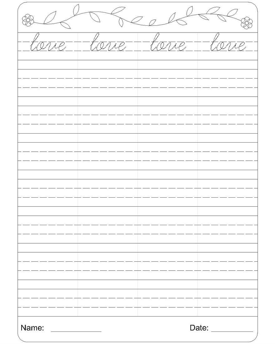 L In Cursive