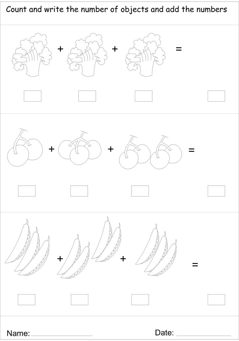 Picture addition worksheet 2