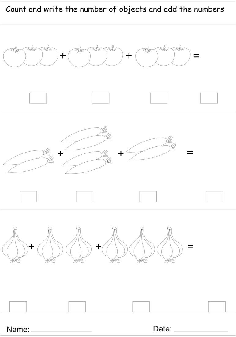 Picture addition worksheet 7