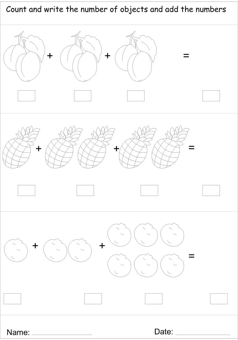 Picture addition worksheet 8