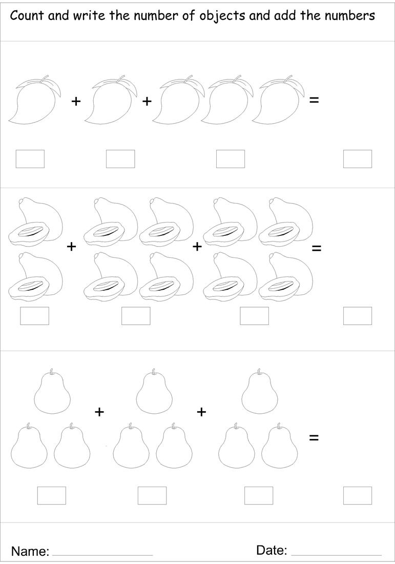 Picture addition worksheet 9